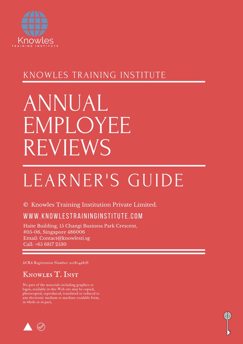 Annual Employee Reviews Course in Netherlands Learner’s Guide