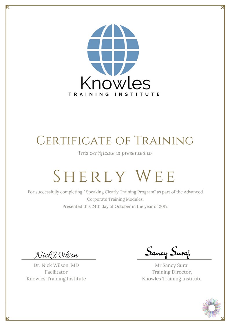 Certification For Speaking Clearly Course in Netherlands