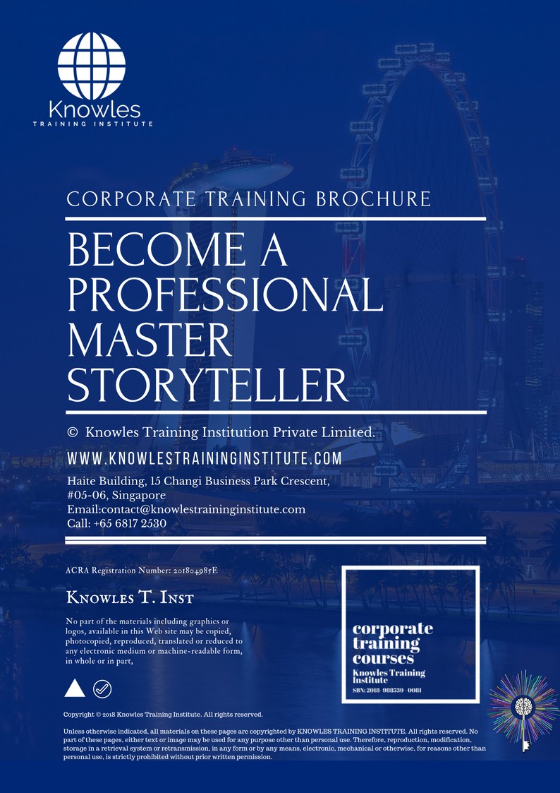 Course Brochure For Become A Professional Master Storyteller Course in Netherlands