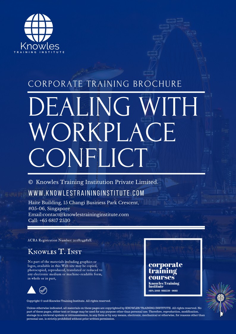 Dealing With Workplace Conflict Course in Netherlands Brochure