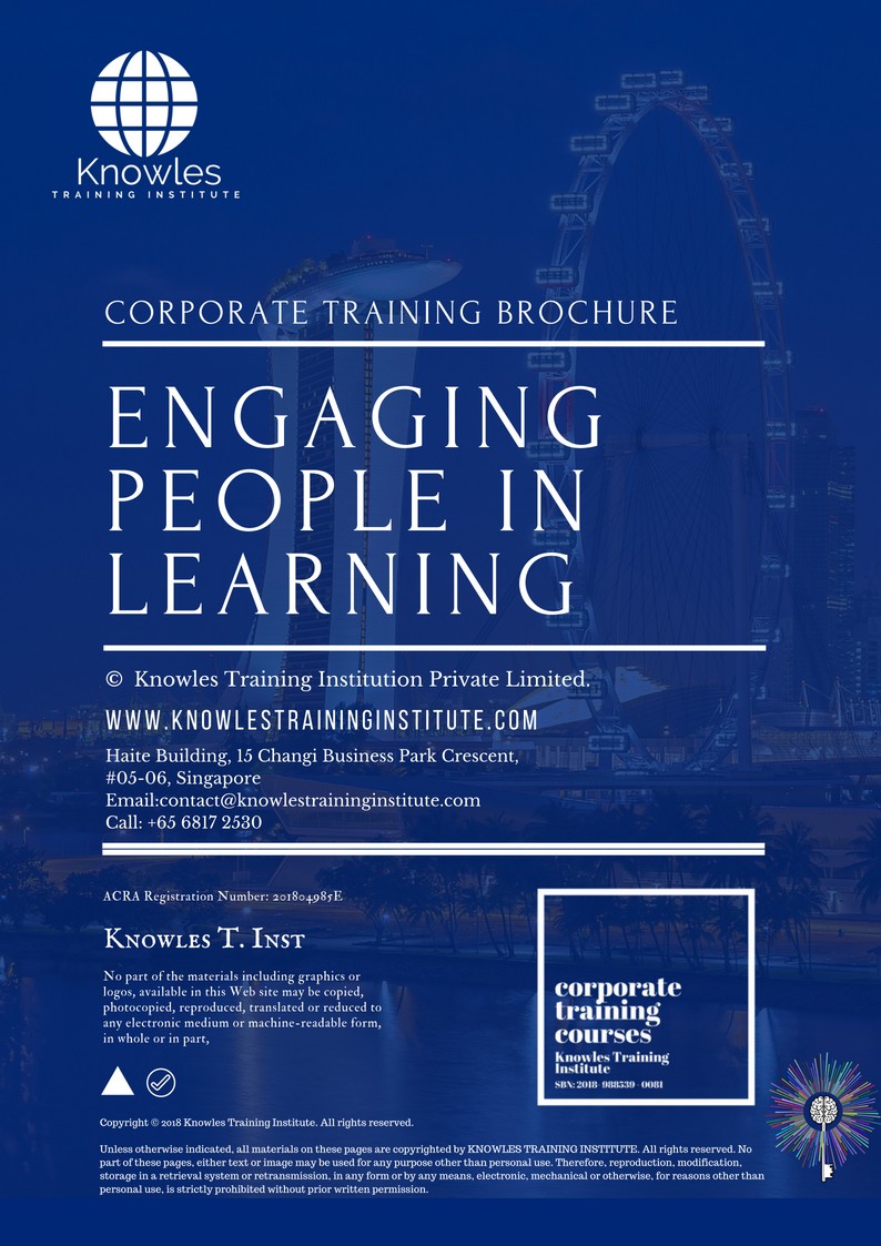 Engaging People In Learning Course in Netherlands Brochure