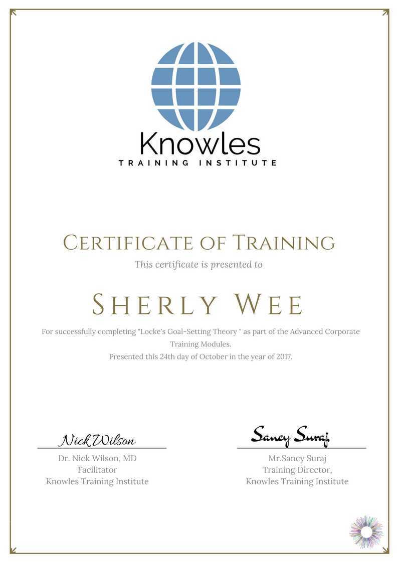 Locke’S Goal-Setting Theory Training Course in Netherlands Certification