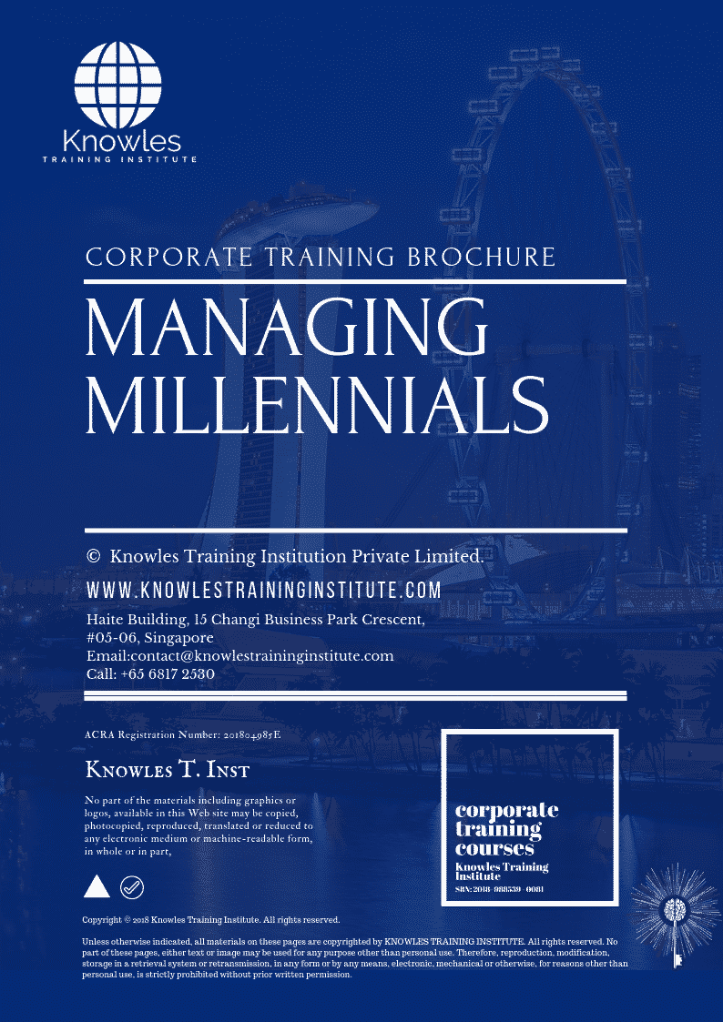 Managing Millennials Course in Netherlands Brochure