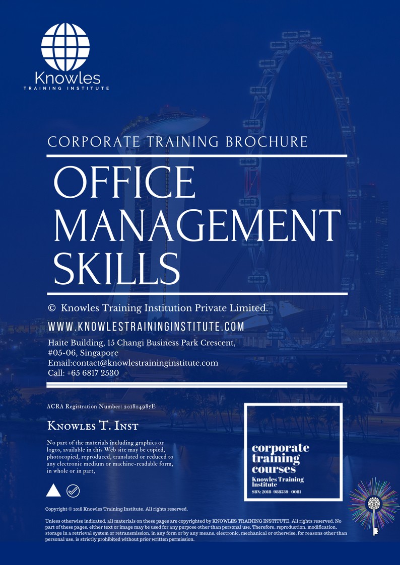 Office Management Skills Training Course in Netherlands Brochure
