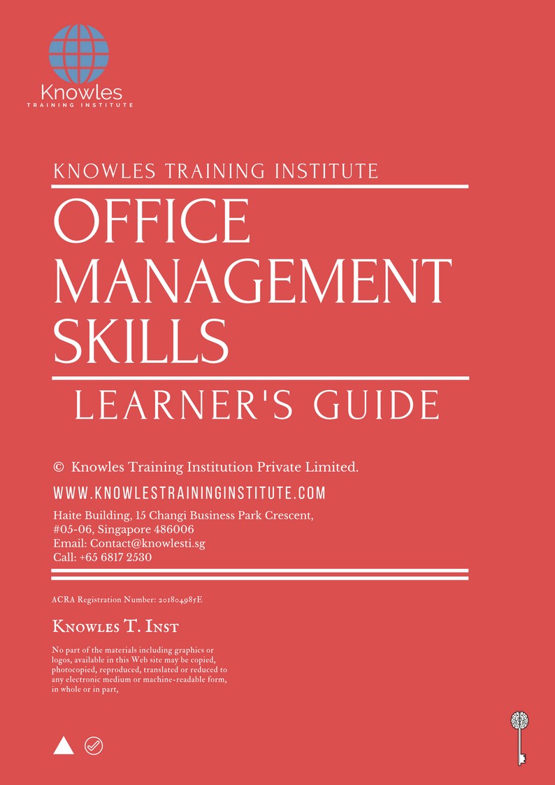 Office Management Skills Training Course in Netherlands Learner’s Guide