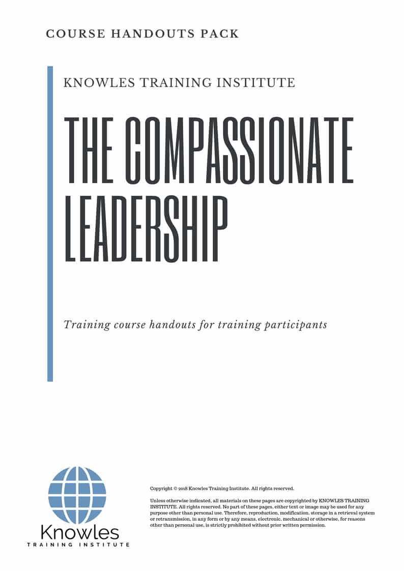 The Compassionate Leadership Course in Netherlands Handouts