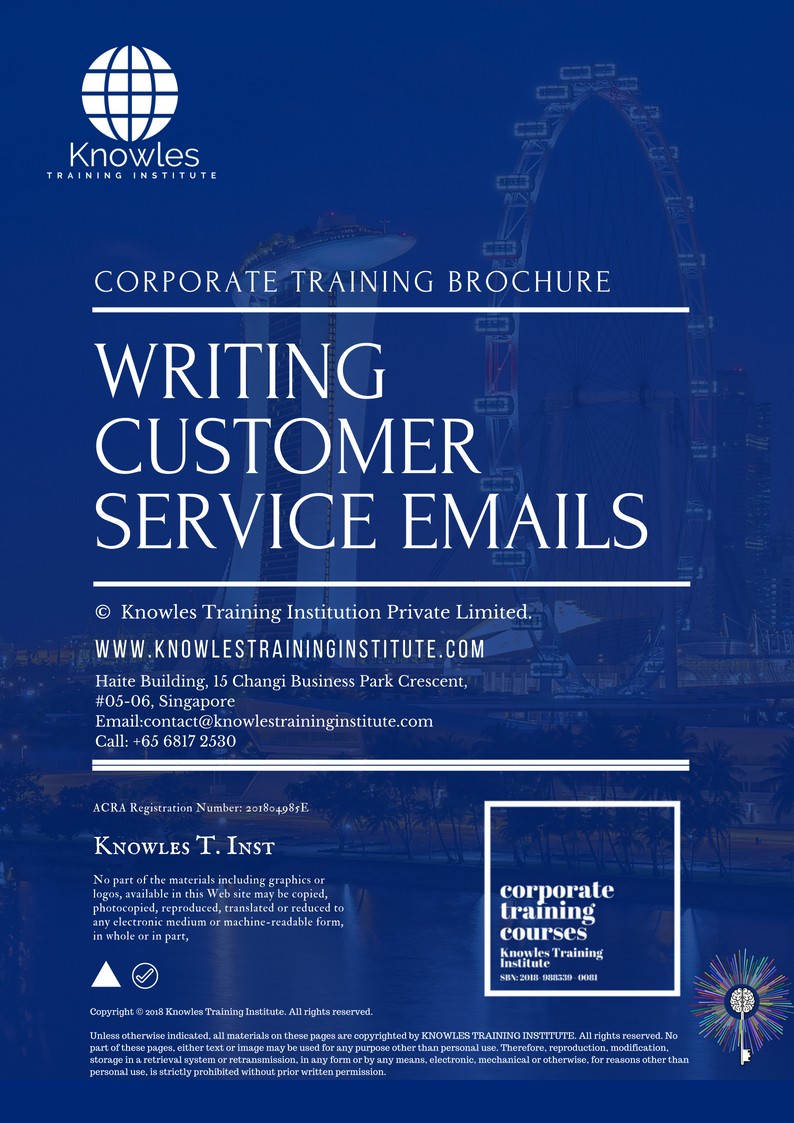 Writing Customer Service Emails Course in Netherlands Brochure